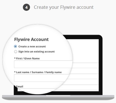 Create Flywire Account
